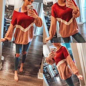 Colorblock sweater